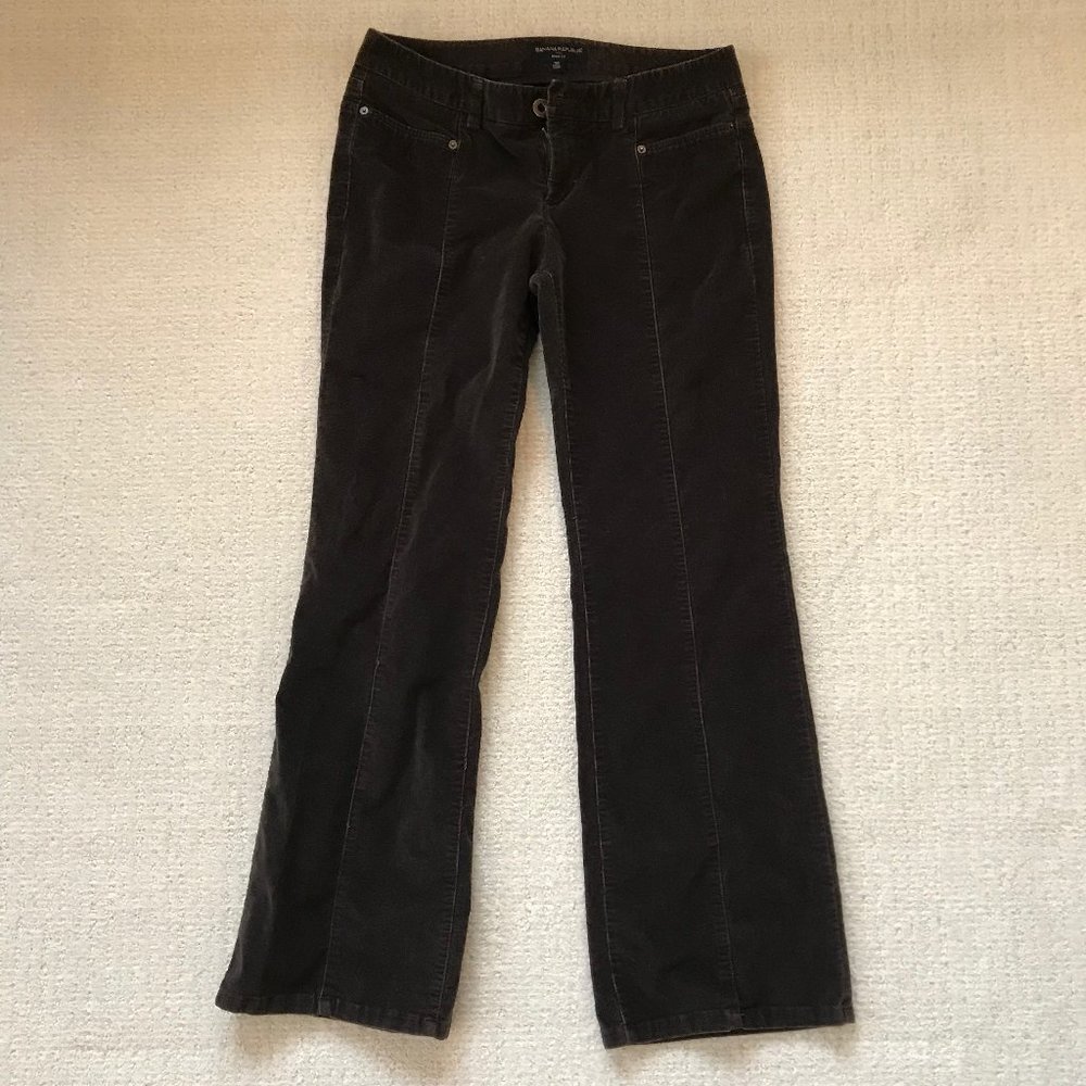 Banana Republic Ryan Fit Low Rise Bootcut, 10R, Brown